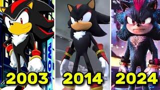 Evolution of Shadow The Hedgehog in Sonic The Hedgehog Movies & TV (2003-2024)