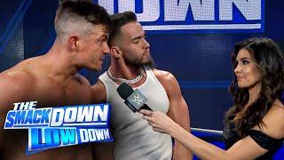 Grayson Waller and Austin Theory say Cathy Kelley is biased: SmackDown LowDown, Nov. 11, 2023