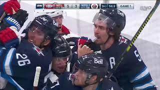 Jake Evans Stretchered A Massive Hit From Mark Scheifele