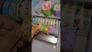 organizing all my washi tapes #art #wonderfulcreation #trending #shortvideo #ytshort #wshitape