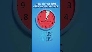 How to tell time on an analog clock #analogclock