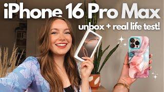 UNBOX + REAL LIFE TEST | iPhone 16 Pro Max in Desert Titanium!