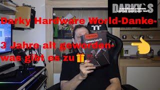 Darky Hardware World- Danke-  3 Jahre alt geworden was gibt es zu Gewinnen⁉