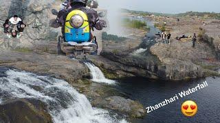 Visiting ZANZARI waterfall with SIMBA  || Dhaba, Gujarat ||