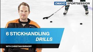 6 On-Ice Stickhandling Drills with Chris Ehrhoff | owayo