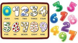 Numbers 0 through 9 puzzles | Animal counting | 0 到9 簡易拼圖 | 動物數一數