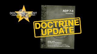 Doctrine Update, ADP 7-0: Training - 2024