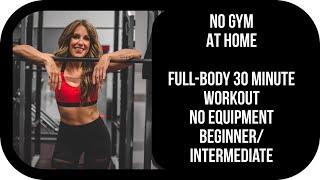 NO GYM - HOME - 30 Minute Full Body Circuit - Beginner/Intermediate - Upper & Lower Body with Abs