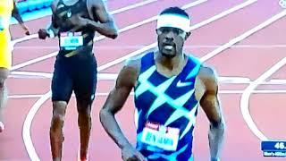 Rai Benjamin Wins Men's 400m Hurdles Final.  U.S Olympic Team Trials.