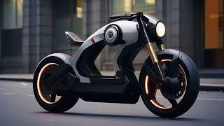 Electric Motorcycle Designed by Google. AI Created