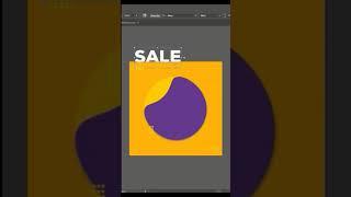 Advert Poster Tutorial with Adobe Illustrator #shorts