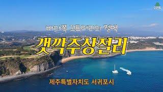 160. 바다쪽 끄트머리의 절벽, 갯깍주상절리 / 서귀포시