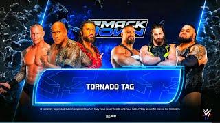 Roman Reigns, The Rock & Randy Orton Vs Seth Rollins, Bron Breakker & Bronson Reed-Tornado Tag Match