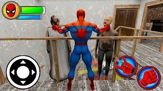 Playing as SpiderMan and Catch Granny & Grandpa