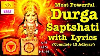 Durga Saptashati with Lyrics (1 to13 Adhyay) | Durga Saptashati in Sanskrit full | Durga Mantra Jaap