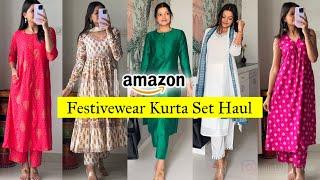 Amazon Festive wear Kurta Set Haul | Amazon Finds | Affordable kurta set haul‍️