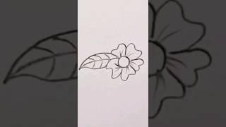 How to draw a flower  step by step كيفية رسم زهرة خطوة بخطوة