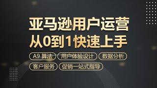 亚马逊用户运营从0到1快速上手丨从A9算法到用户体验设计、数据分析、 客户服务与促销