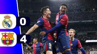 ¡GOLEADA BLAUGRANA EN EL CLÁSICO! REAL MADRID 0 BARCELONA 4  JORNADA 11 LIGA ESPAÑA | REY DEPORTIVO