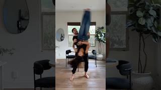 He flipped me upside down  #funny #ytshorts #challenge #upsidedown