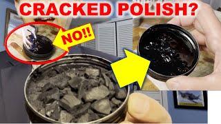 How to Fix Cracked Shoe Polish - Double Boiler method