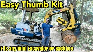 DIY Manual thumb kit for any smaller backhoe or excavator