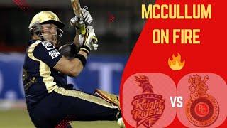 First ipl Ever || Match highlights || ipl 2008 || Maccullum On Fire 