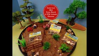 Safari Ltd. Mini Farm, Ranch, & Wild Animal Figures Diorama - Learn Animal Names