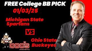 College Basketball Pick - Michigan State vs Ohio State Prediction, 1/3/2025 Free Best Bets & Odds