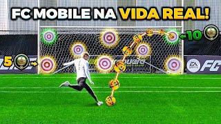 FC MOBILE vs VIDA REAL!! *DESAFIOS IDÊNTICOS AO DO JOGO* 