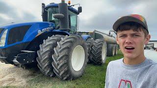 NEW HIRE!!! Spreading Manure with 18 year old farmer