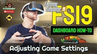 How to use the Game Settings feature in FS19 Dashboard - Farming Simulator 19