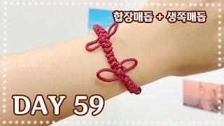 [디어드리머 Live] 마크라메 365챌린지 59일차 매듭팔찌 만들기 Making Macrame