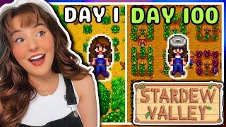 I Played 100 Days of Stardew Valley for the FIRST TIME 