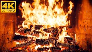  Fireplace Ambiance: Burning Logs, Relaxing Glow Fire Sounds and the Comfort of a Quiet Fire 4K