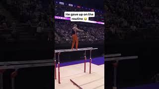 Bro decided to end his career in style #gymnastics #fail #funny #2019 #competition