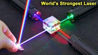 Experiments With The World's Strongest Laser | Amazing Experiments On YouTube