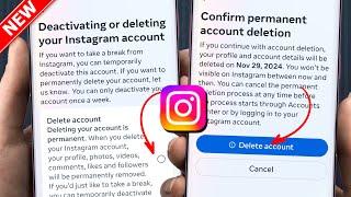 How to DELETE Instagram Account PERMANENTLY 2024 | Instagram Account DELETE kaise kare PERMANENTLY