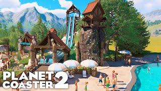 New Entrance & Rock Climbing Wall Design | Planet Coaster 2