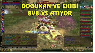 Knight Online VS | Dogukan  ve Ekibi 8v8 Mele VS Atıyor | CZ | PK