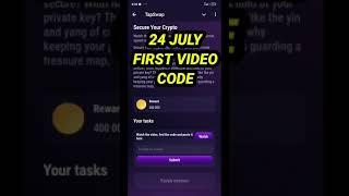 Secure Your Crypto TapSwap Video Code Today | TapSwap Code 24 July | TapSwap Code Today