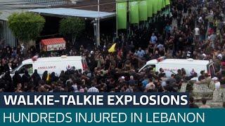 Walkie-talkies explode in Lebanon killing at least 14 and injuring hundreds in new attack | ITV News