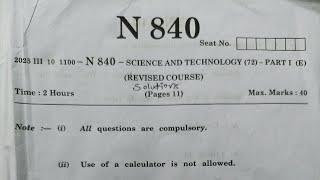 Science 1 SSC 2025 Board Paper Solutions Class 10th Maharashtra