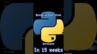 Becoming full stack python developer #pythondeveloper #python #learnpython #fullstackdeveloper