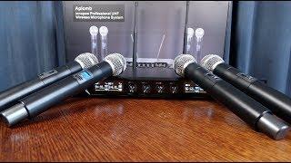 Checking out the innopow 4-Channel Wireless Microphone System