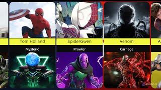 Alternate Versions Of Spiderman and their Villains