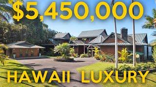 Luxury Hawaiian Estate: 5-Acre Holualoa Masterpiece with Ocean Views & Ohana! 