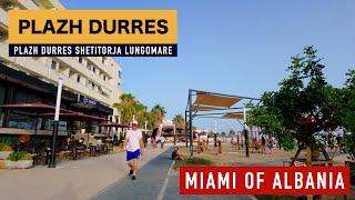 DURRES, MIAMI OF ALBANIA  SHETITORJA LUNGOMARE NE MBREMJE ️ ASMR WALKING TOUR KORRIK 2024 [4K]