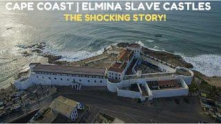 Historical Cape Coast Castle Dungeons and Elmina Slave Castle In Ghana.