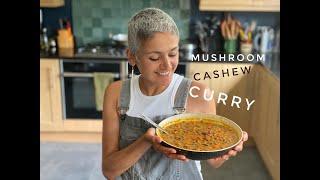 MUSHROOM CASHEWNUT CURRY | Vegetarian curry | Healthy curry recipe | Indian food | Food with Chetna